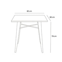 LÚZETE - TAVOLA JOSEPHINE BIANCA LEGNO SCURO DI FAGGIO