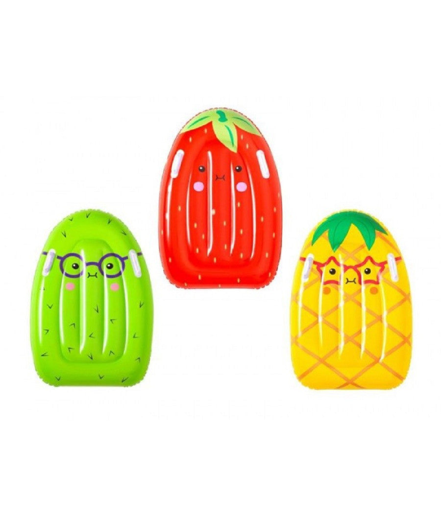 Tavola Nuoto Surf Tutti Frutti 84x56cm 3 Frutti Assortiti Fragola Kiwi Ananas 42049         