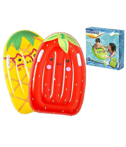 Tavola Nuoto Surf Tutti Frutti 84x56cm 3 Frutti Assortiti Fragola Kiwi Ananas 42049         