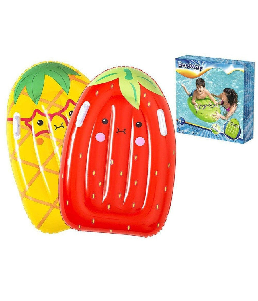 Tavola Nuoto Surf Tutti Frutti 84x56cm 3 Frutti Assortiti Fragola Kiwi Ananas 42049         