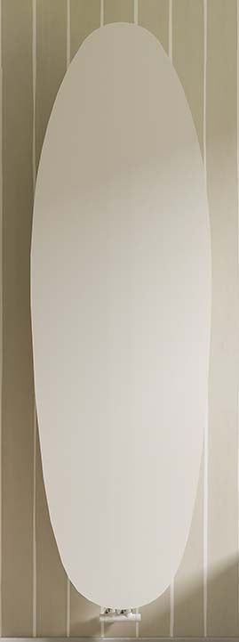 Radiatore ad acqua Tulipano 1728 mm x 535 mm Bianco minerale