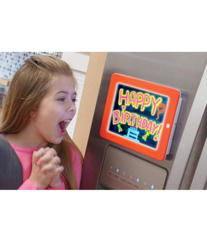 Tavoletta Con Pennarelli Al Neon 8 Effetti Luce Brillante Dare Vita Ai Disegni         