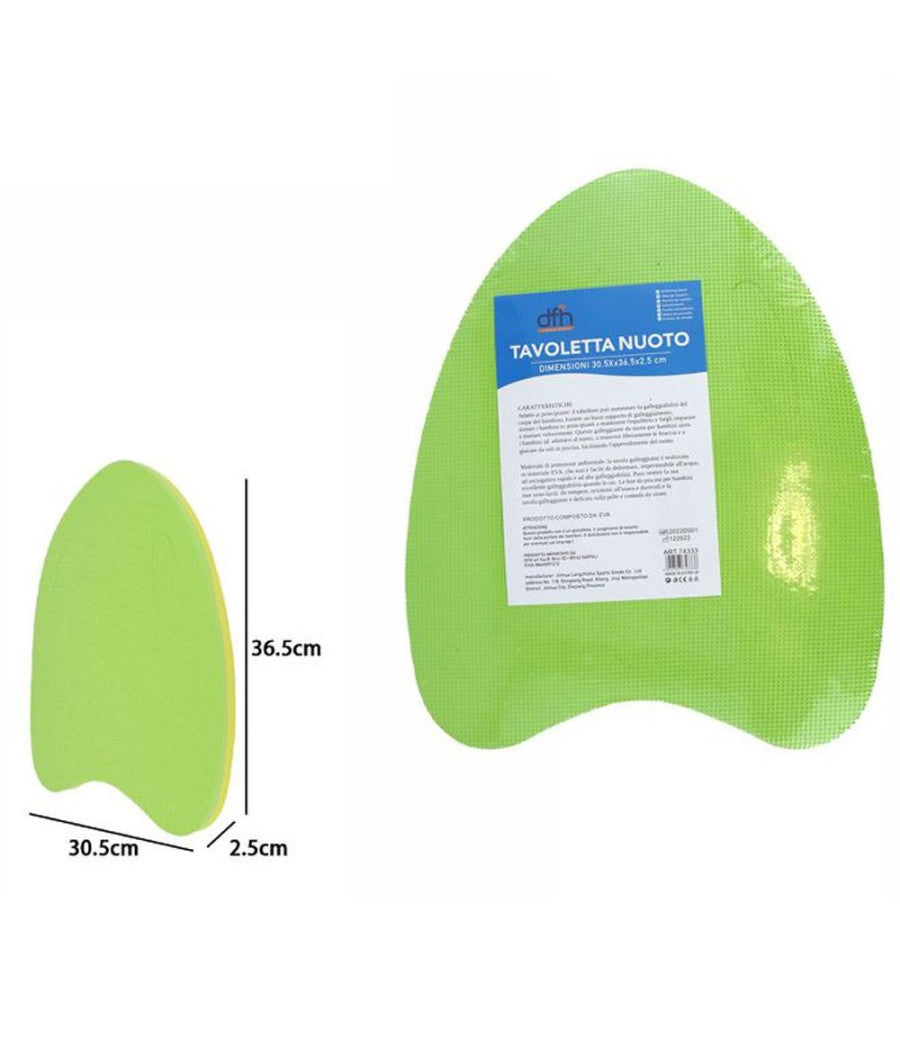 Tavoletta Da Nuoto In Plastica Mare Piscina Per Bambini Adulti 30.5x36.5x2.5 Cm         