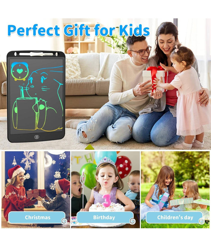 Tavoletta Grafica Da Scrittura Lcd Lavagna Elettronica Disegni 12" Multicolore         