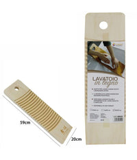 Tavoletta Rettangolare Legno Lavatoio Lavaggio A Mano Biancheria Viaggio 20x59cm         
