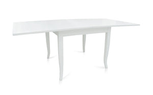 Tavolo con allunghe 90x90 libro bianco opaco (747) - Mobili 2G