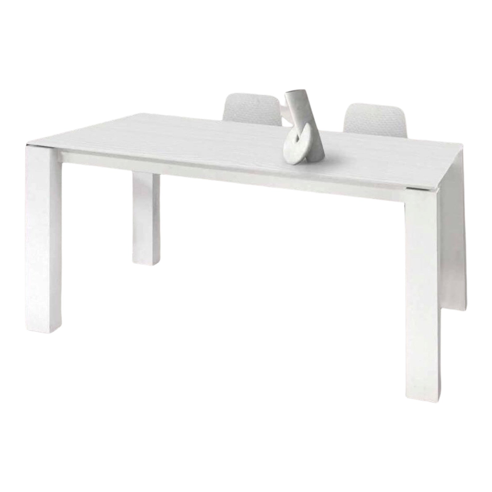 Tavolo allungabile rimessato rovere laccato 160x90