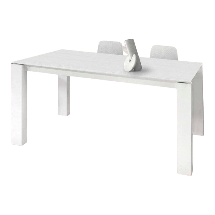 Tavolo allungabile rimessato rovere laccato 160x90