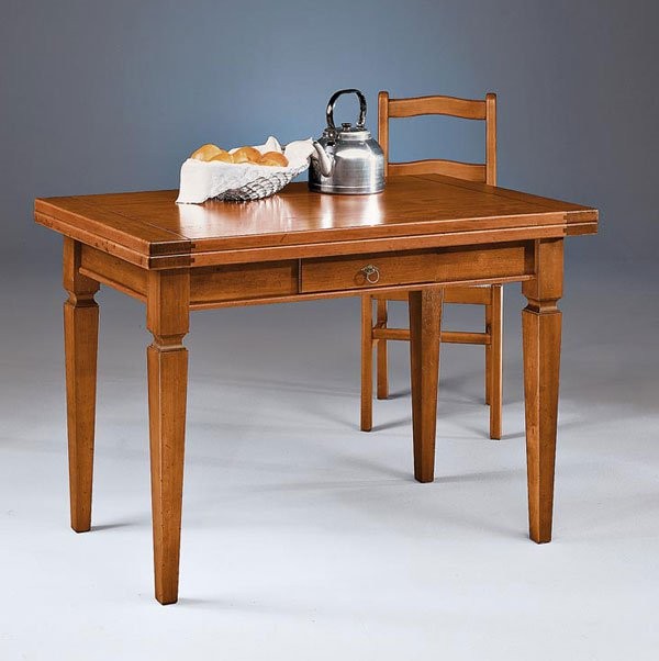 Tavolo allungabile legno massello l.120 p.70 h.78 - Mobili 2G