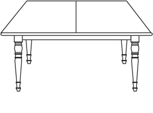 Tavolo allungabile legno massello l.140 p.80 h.78 - Mobili 2G
