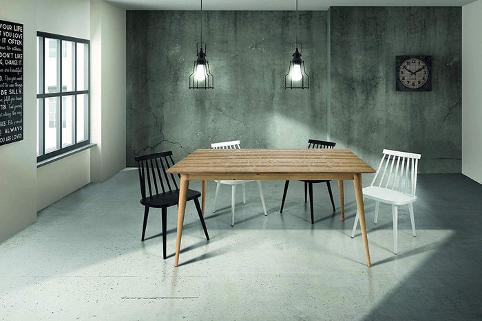 Tavolo allungabile in abete spazzolato naturale 140x85