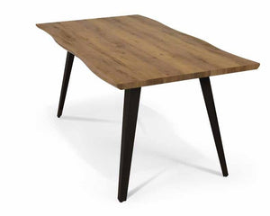 Tavolo fisso impiallacciato  base metallo misura l.160 p.90 h.76 - Mobili 2G