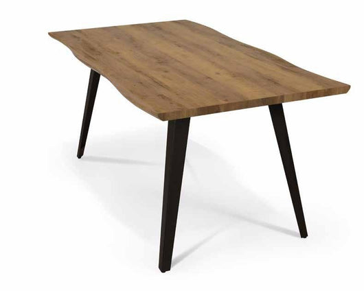 Tavolo fisso impiallacciato  base metallo misura l.160 p.90 h.76 - Mobili 2G