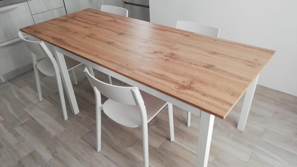 Tavolo rovere nodato allungabile 140x90