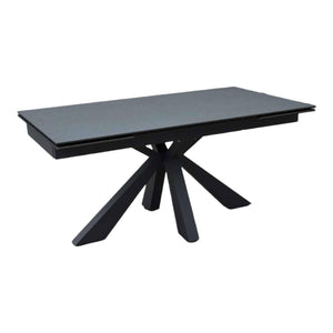 Tavolo big table piano vetro ceramica finitura pietra nera misura l.160 p.90 h.76(aperto 240 cm)