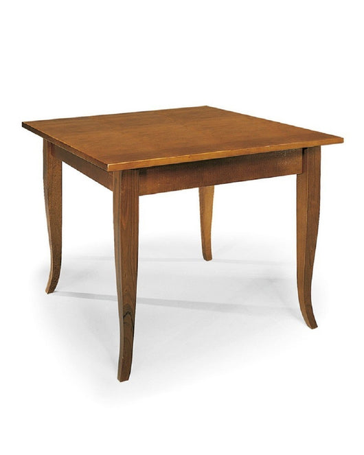 Set tavolo legno 80x80 + 4 sedie legno shabby verde - Mobili 2G