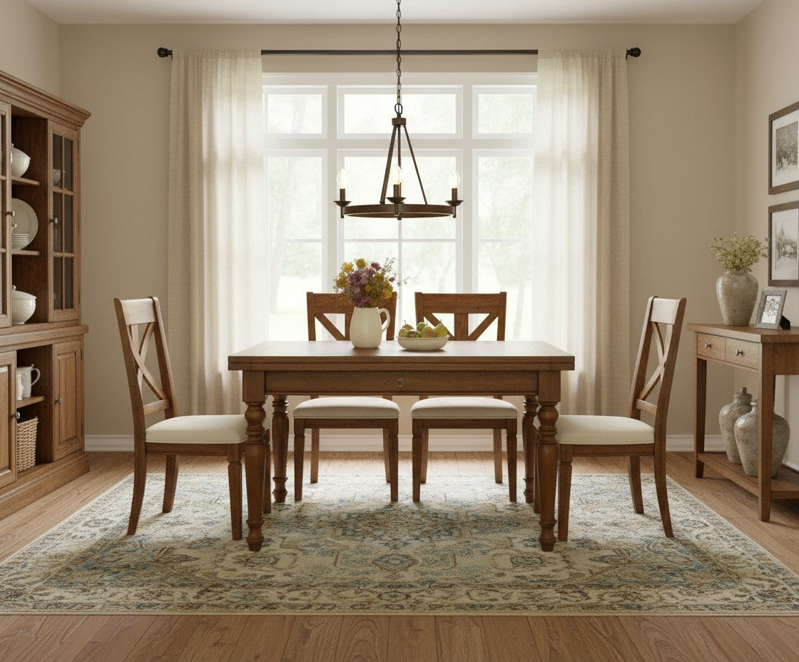 Tavolo allungabile legno massello l.100 p.100 h.78 - Mobili 2G