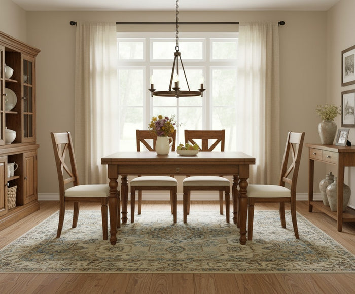 Tavolo allungabile legno massello l.100 p.100 h.78 - Mobili 2G