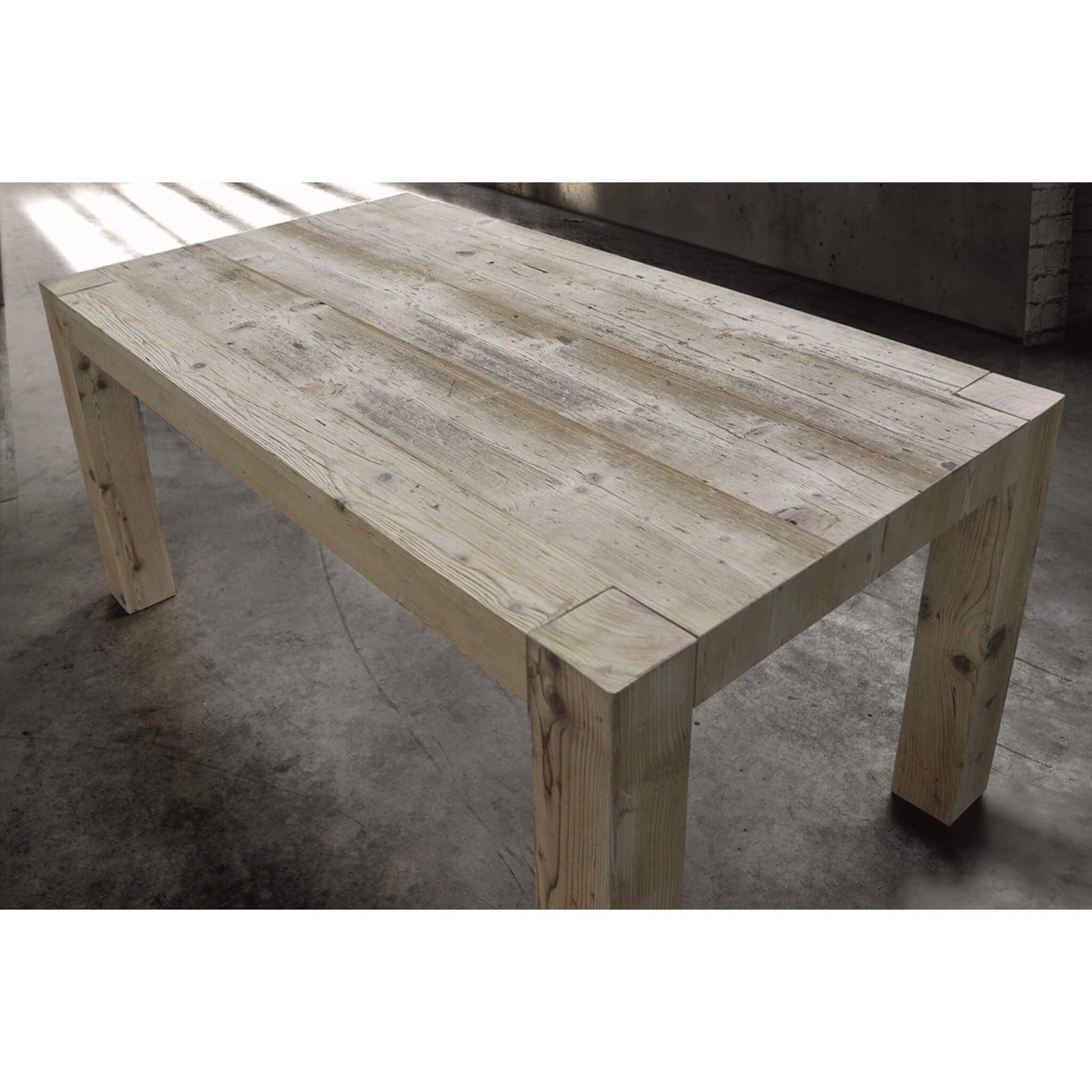 Tavolo rettangolare allungabile legno invecchiato 160x90 (787) - Mobili 2G