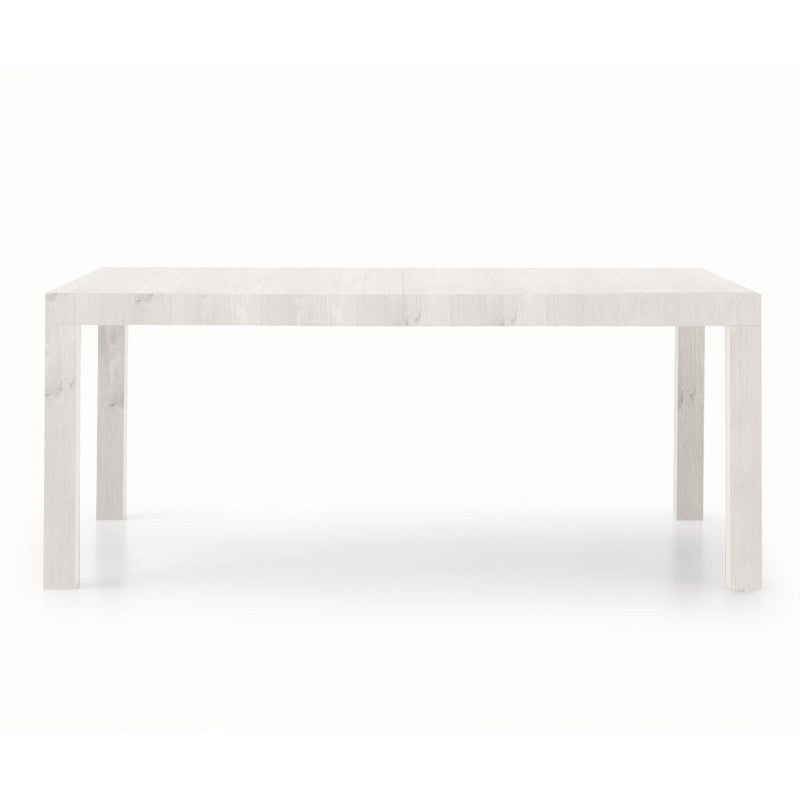 Tavolo rettangolare allungabile bianco misure l.160 p.90 h.77 (657) - Mobili 2G