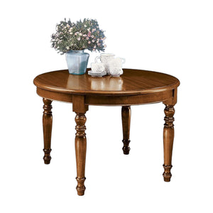 Tavolo rotondo allungabile legno massello 120 h.78 - Mobili 2G