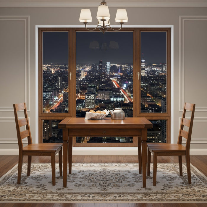 Tavolo allungabile legno massello l.120 p.70 h.78 - Mobili 2G