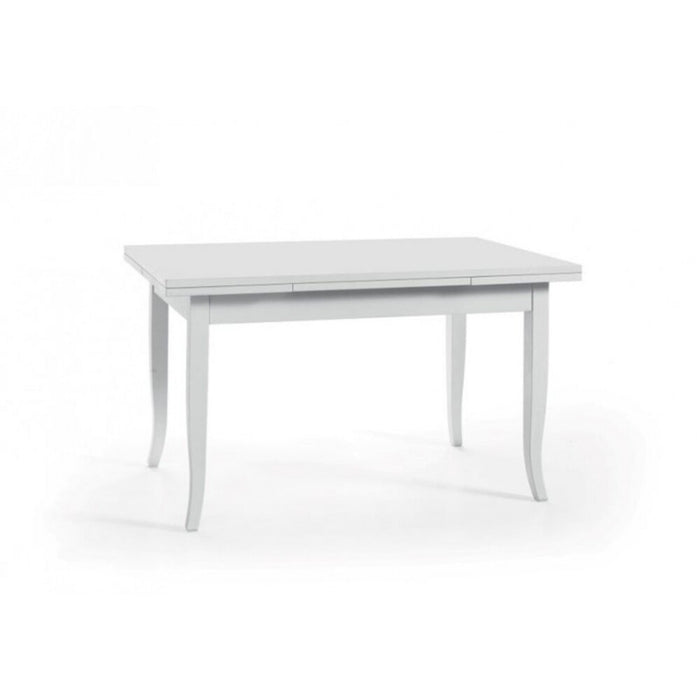 Tavolo con allunghe 120x80 bianco opaco (1004) - Mobili 2G