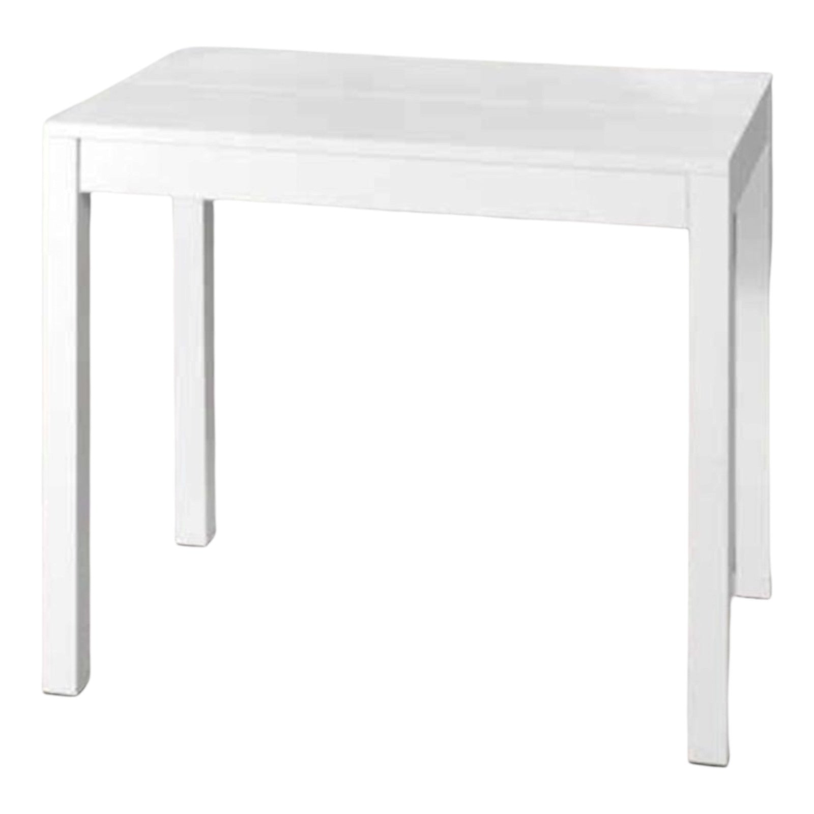 Consolle allungabile laminato rovere bianco/basamento bianco 90x50