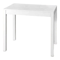 Consolle allungabile laminato rovere bianco/basamento bianco 90x50