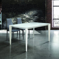 Tavolo vetro bianco allungabile 140x90