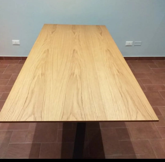 Tavolo big table fisso in rovere massello nodato spessore 4 cm. misura l.250 p.100 h.75 (1621) - Mobili 2G