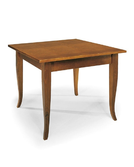 Set tavolo legno 80x80 + 4 sedie legno shabby azzurro - Mobili 2G