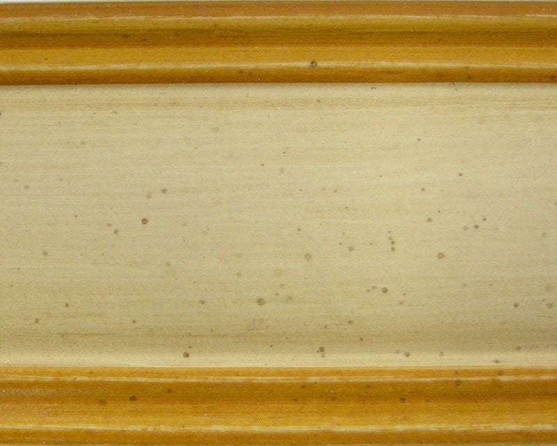 Tavolo a libro in legno laccato avorio-ocra  l.100 p.100 h.80 (1303) - Mobili 2G