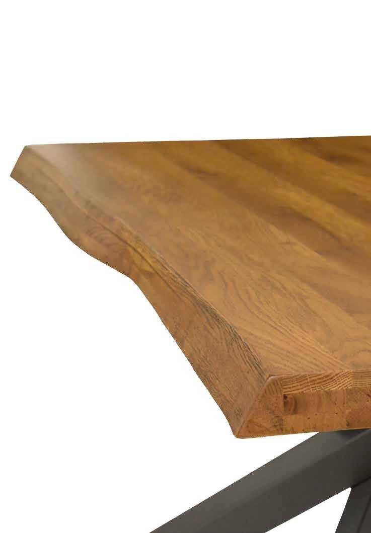 Tavolo big table fisso  in rovere massello nodato spessore 6 cm.  misura l.160 p.90 h.76