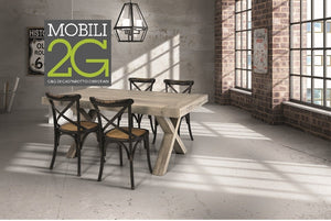 Tavolo rettangolare allungabile invecchiato 180x90