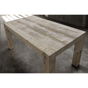 Tavolo rettangolare allungabile legno invecchiato 140x90 (786) - Mobili 2G