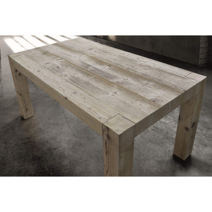 Tavolo rettangolare allungabile legno invecchiato 140x90 (786) - Mobili 2G