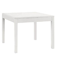 Tavolo con piano fisso (80x80) laccato bianco opaco