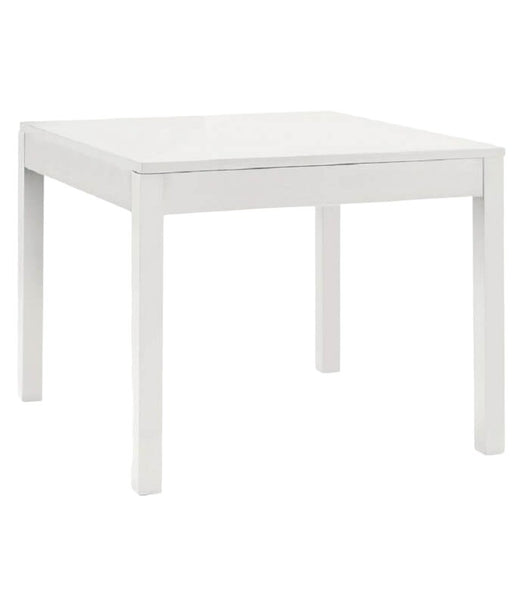 Tavolo con piano fisso (80x80) laccato bianco opaco