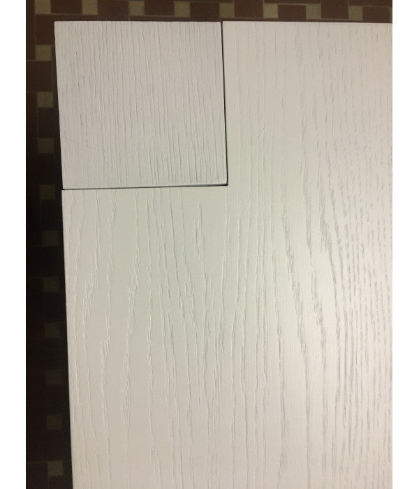 Tavolo rettangolare allungabile rovere laccato bianco l.180 p.90