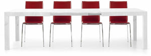 Tavolo rettangolare allungabile bianco misure l.160 p.90 h.77 (657) - Mobili 2G