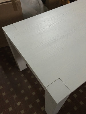 Tavolo rettangolare allungabile rovere laccato bianco l.160 p.90 h.78