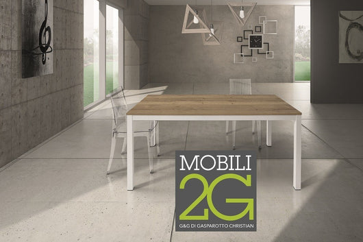 Tavolo rovere nodato allungabile 160x90