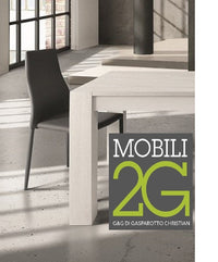 Tavolo rettangolare allungabile rovere laccato bianco l.180 p.90