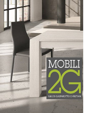 Tavolo rettangolare allungabile rovere laccato bianco l.180 p.90