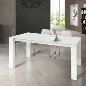 Tavolo allungabile rimessato rovere laccato 160x90