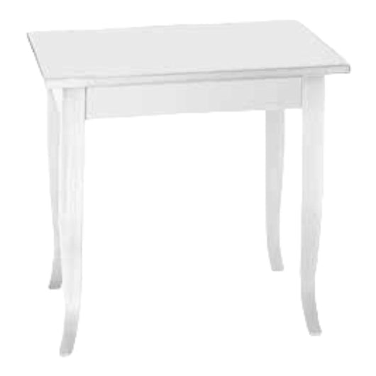 Tavolo fisso laccato bianco opaco (80x80)