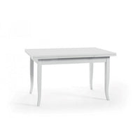 Tavolo con allunghe 160 x 85 bianco opaco