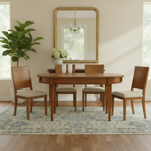 Tavolo ovale in legno allungabile l.160 p.100 h.78 - Mobili 2G