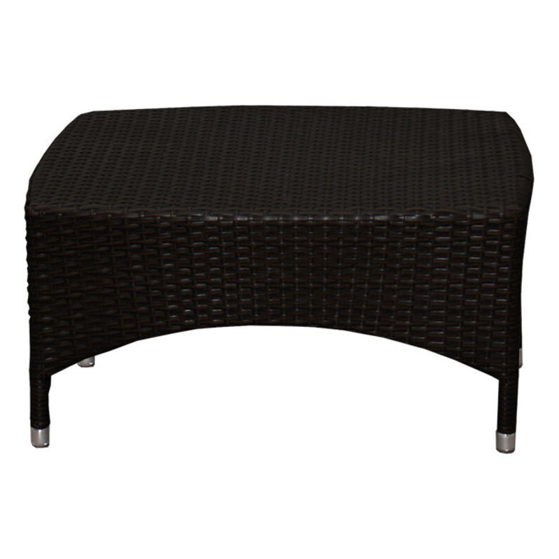 TAVOLINO BASSO VALERIA IN ALLUMINIO E POLYRATTAN SINTETICO